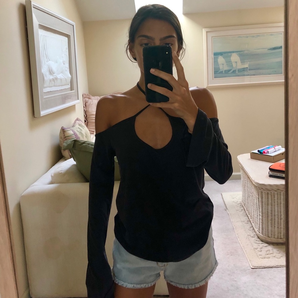 Flowy across-Front Long Sleeve